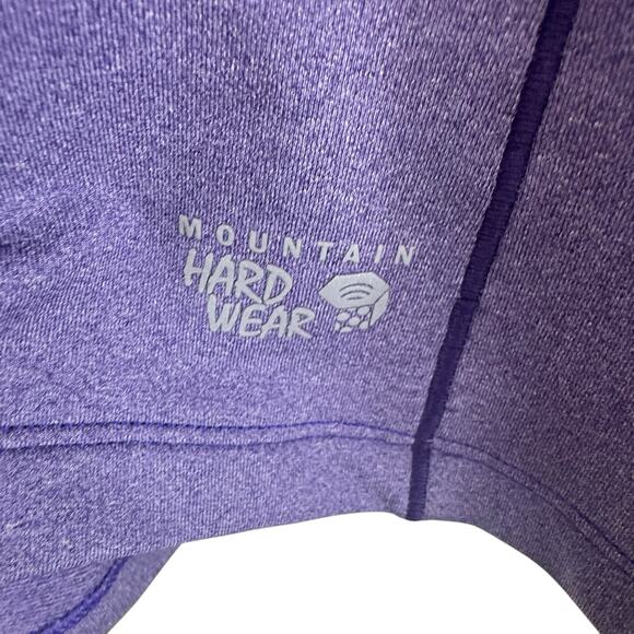 Mountain Hardwear Purple Mock Neck 1/4 Zip Athletic Pullover Zip Pocket Size S - Picture 6 of 8